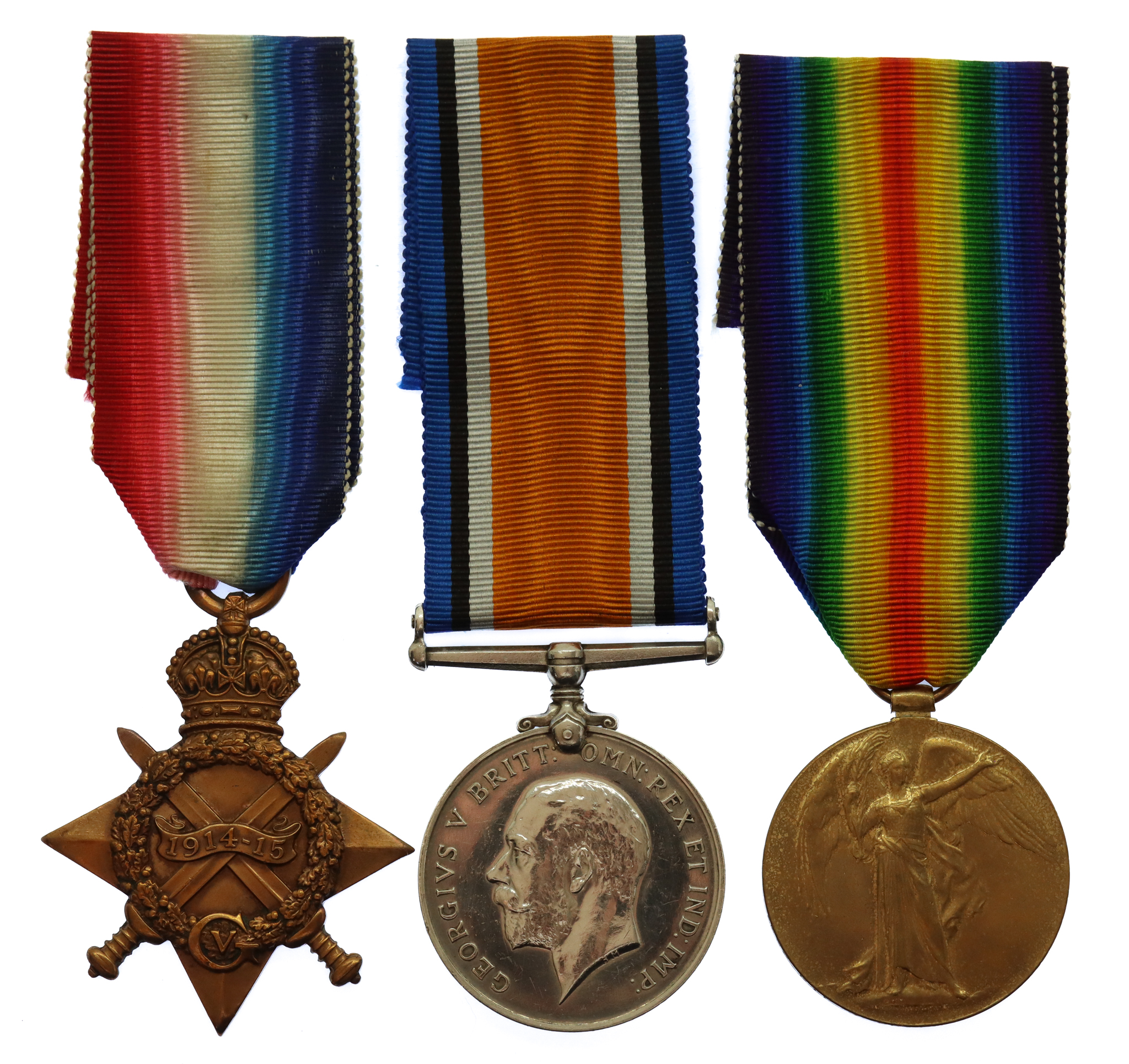 WW1 1914-15 Star Medal Trio - Pte. J. Grant, Seaforth Highlanders