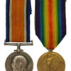 WW1 British War & Victory Medal Pair - Pte. H.L. Bradbury, 21st (Wool Textile Pioneers) Bn. West Yorkshire Regiment