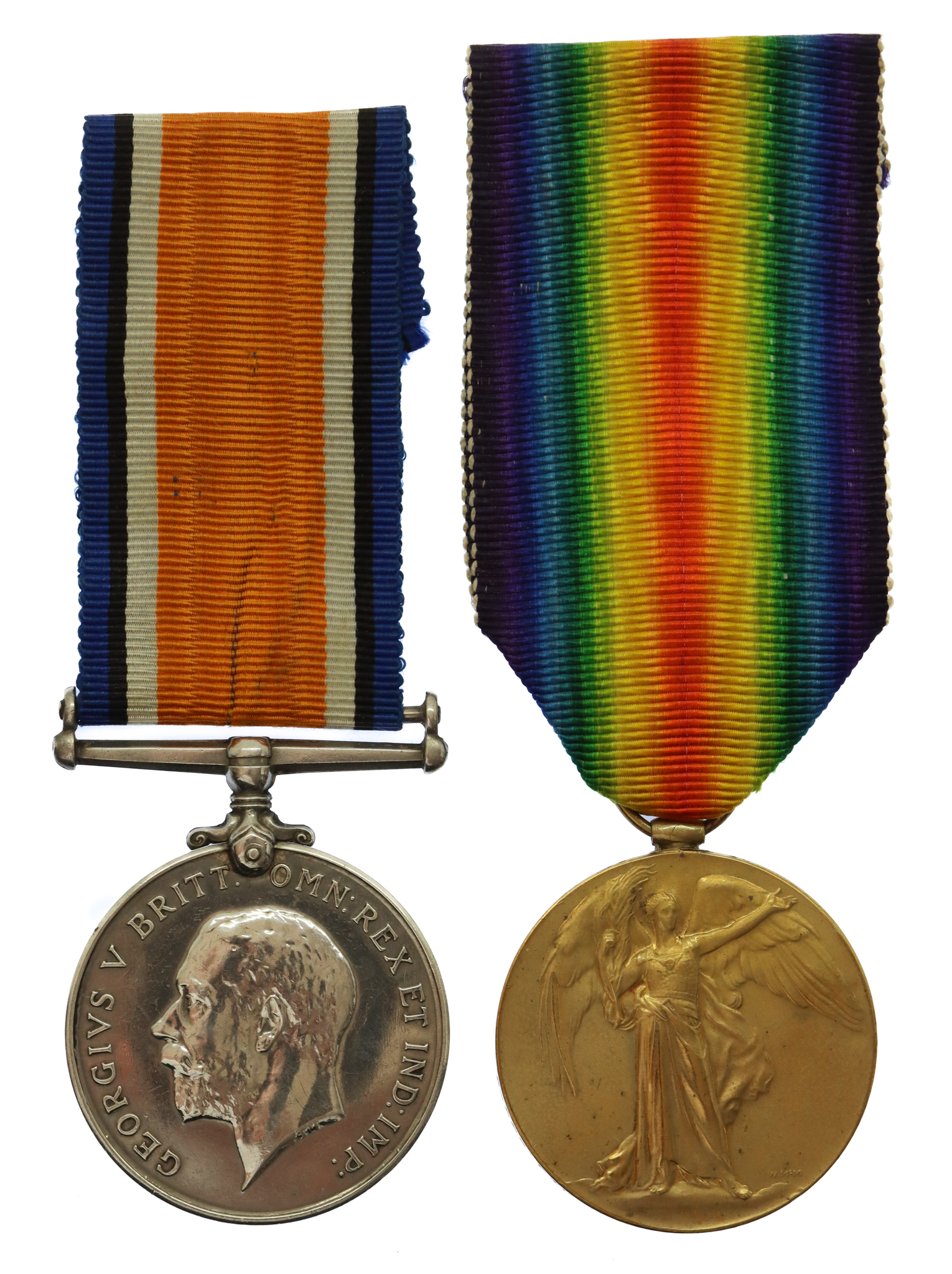 WW1 British War & Victory Medal Pair - Pte. H.L. Bradbury, 21st (Wool Textile Pioneers) Bn. West Yorkshire Regiment