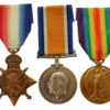 WW1 1914-15 Star Medal Trio - Pte. W.J. Woodley, Royal Marine Light Infantry