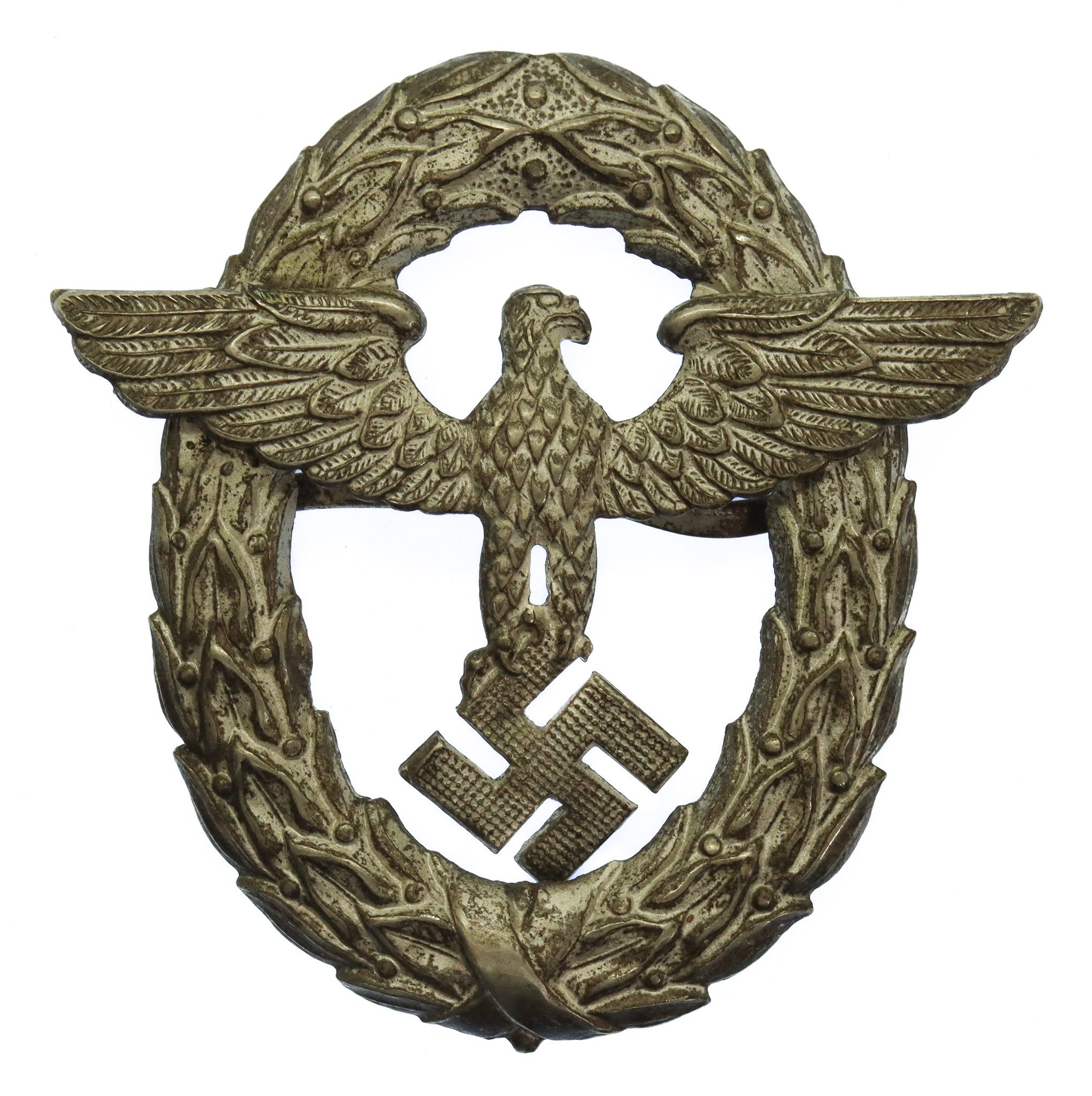 Germany Third Reich Police Cap Badge, First Pattern