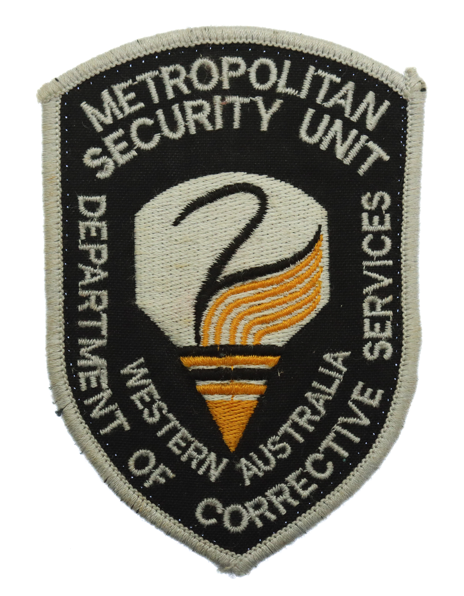 Western Australia Department of Corrective Services Metropolitan Security Unit Cloth Patch Badge