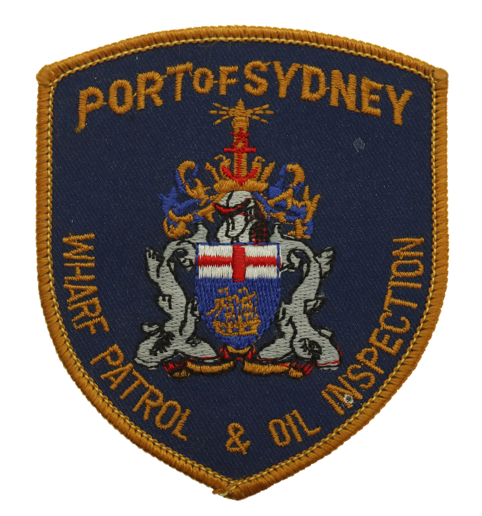 Australia Port of Sydney Wharf Patrol & Oli Inspection Cloth Patch Badge