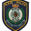 Australia New South Wales Police Mounted Section Cloth Patch Badge