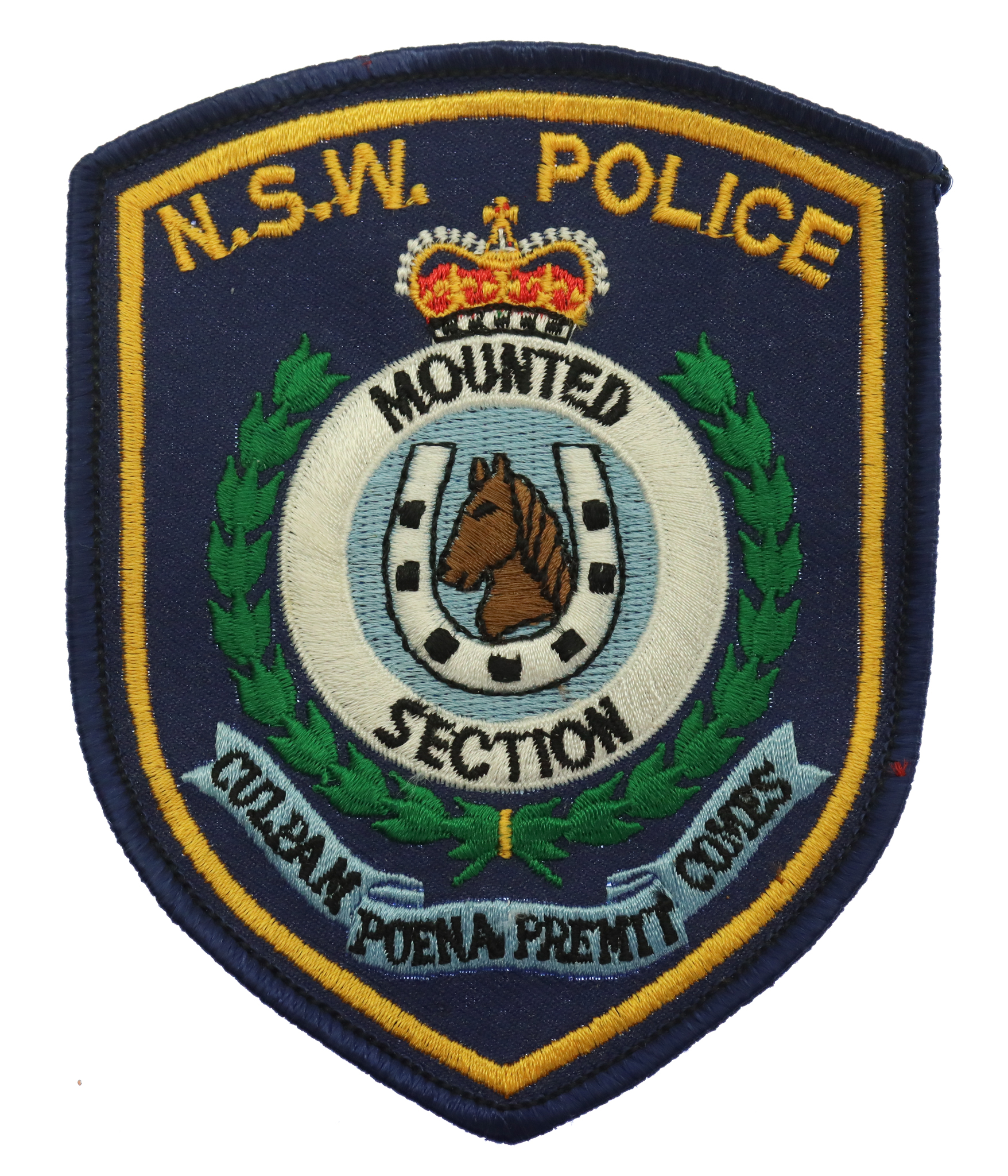Australia New South Wales Police Mounted Section Cloth Patch Badge