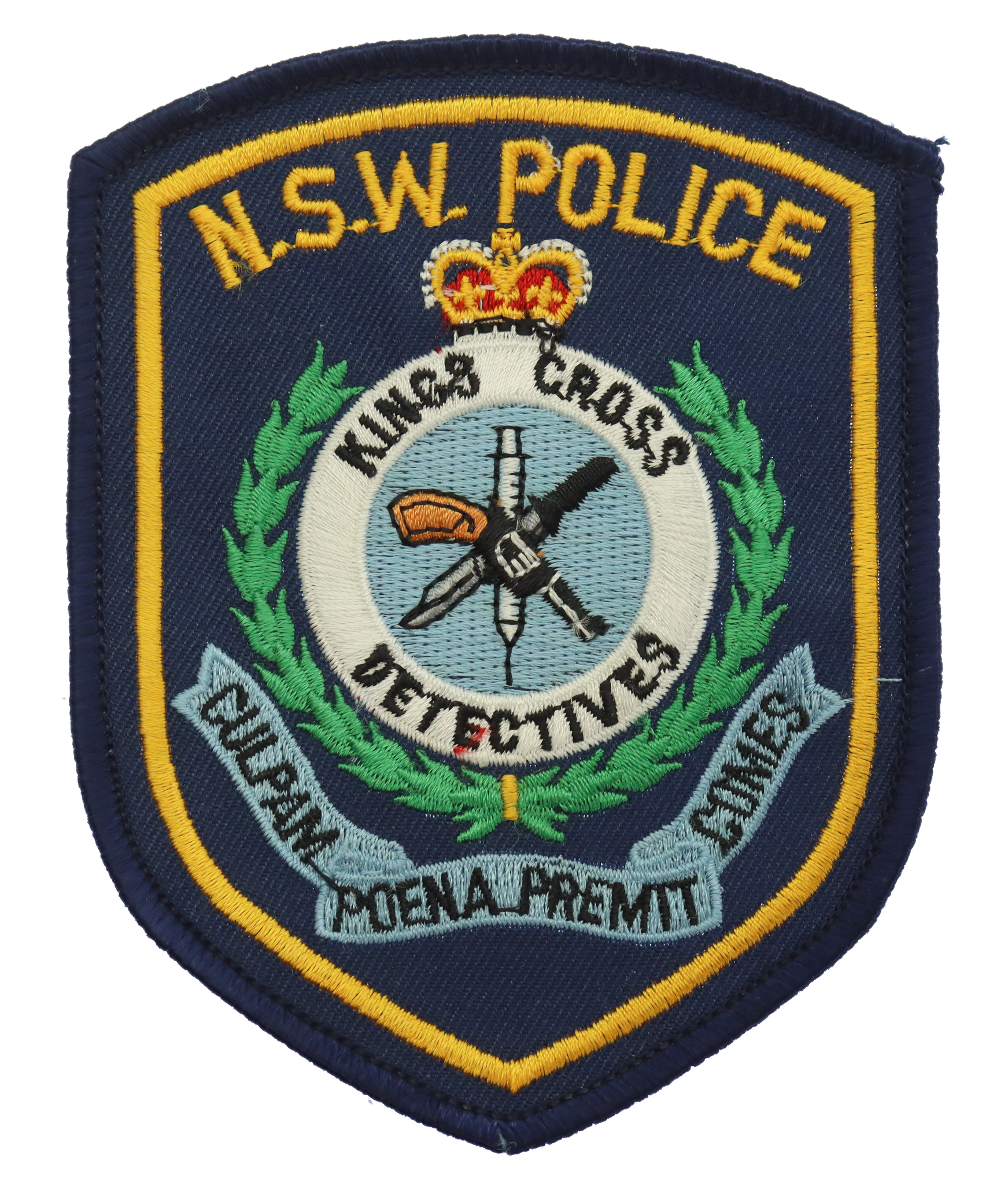 Australia New South Wales Police Kings Cross Detectives Cloth Patch Badge