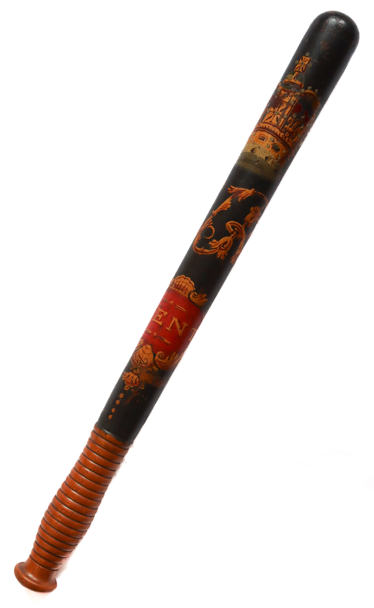 Kent Constabulary Victorian Hand Painted Police Truncheon