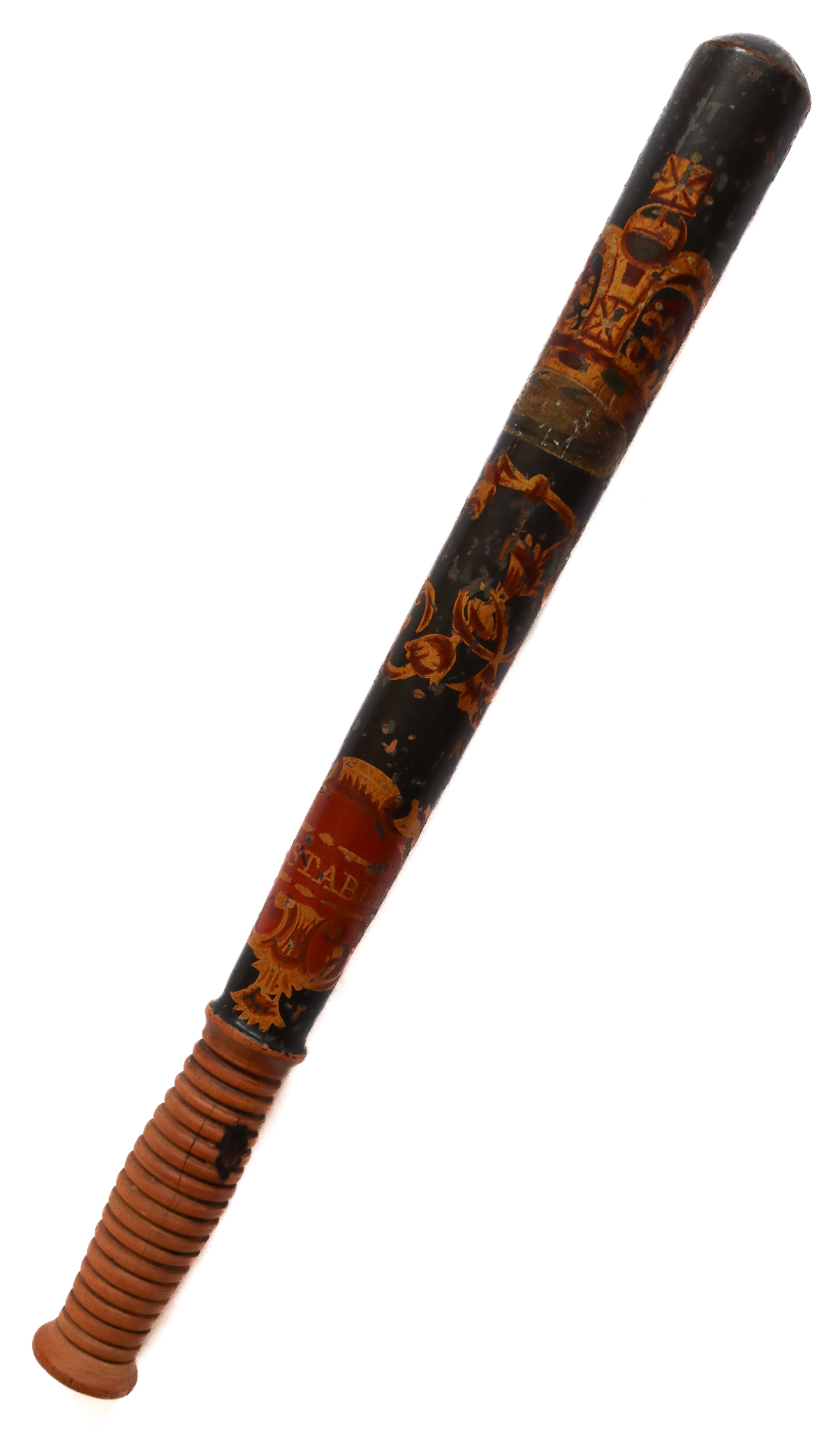 Victorian Hand Painted Constable's Police Truncheon