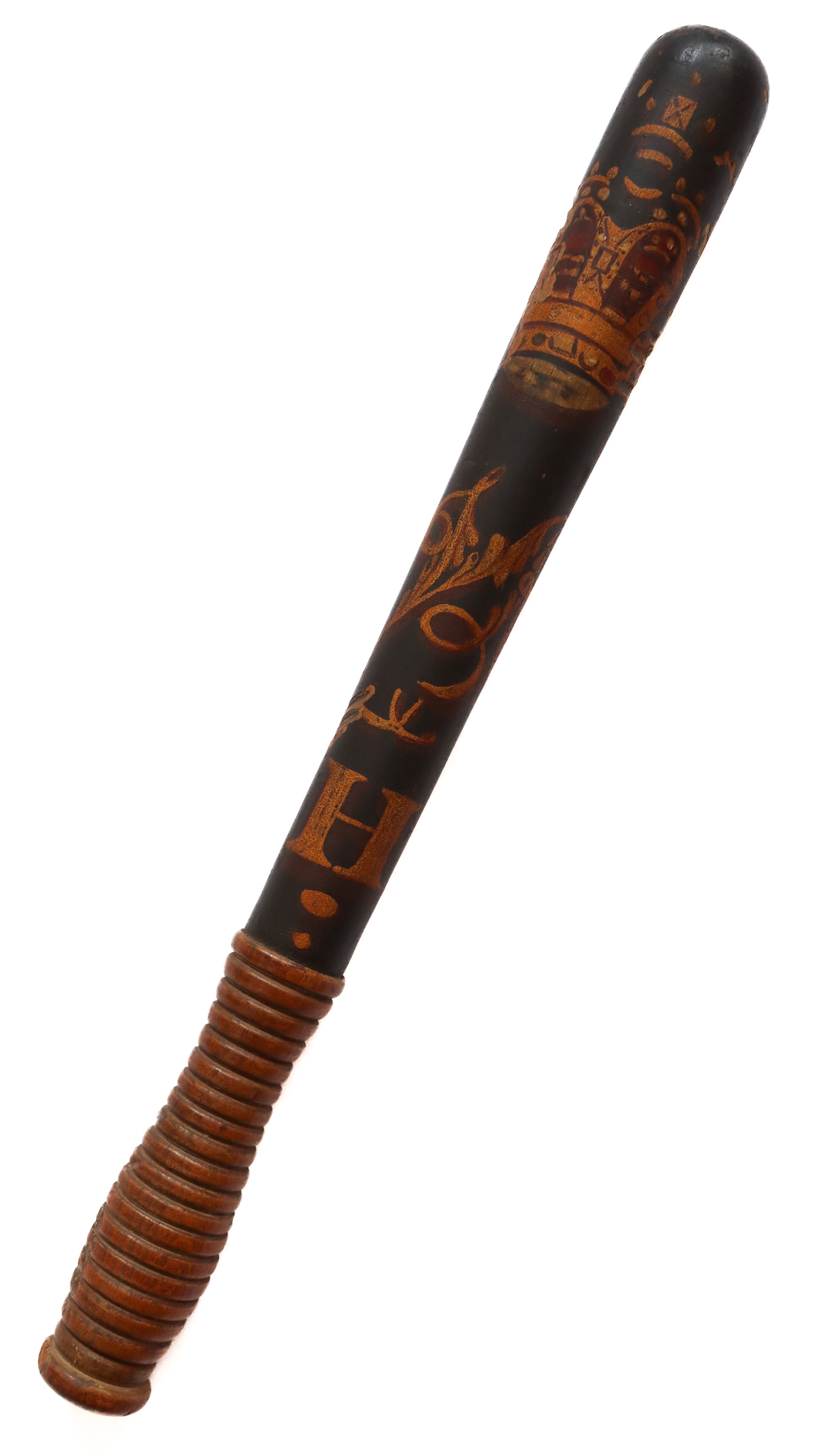Victorian Hand Painted Police Truncheon - H