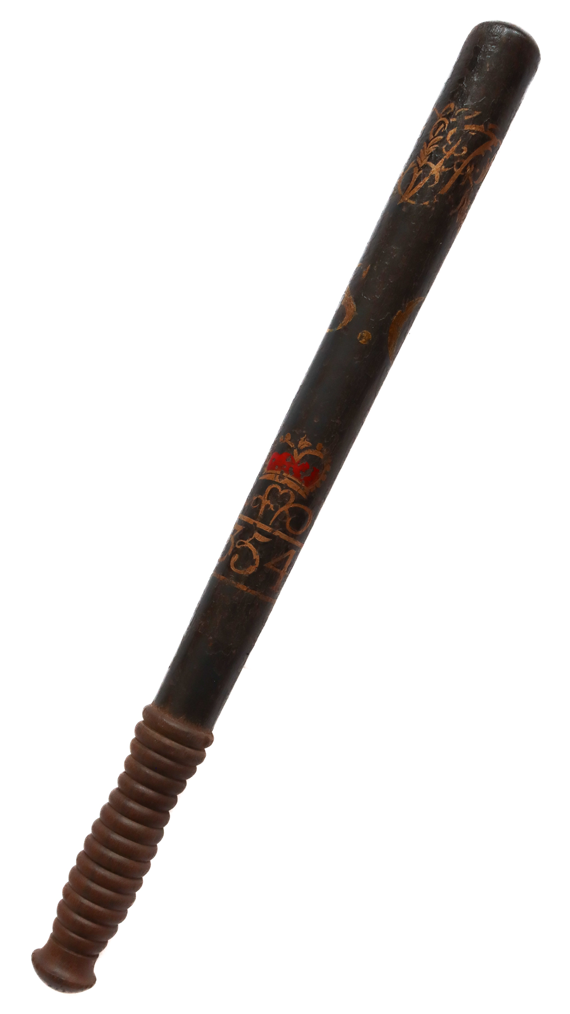 Victorian Hand Painted Special Constable's Police Truncheon - S.C. 354