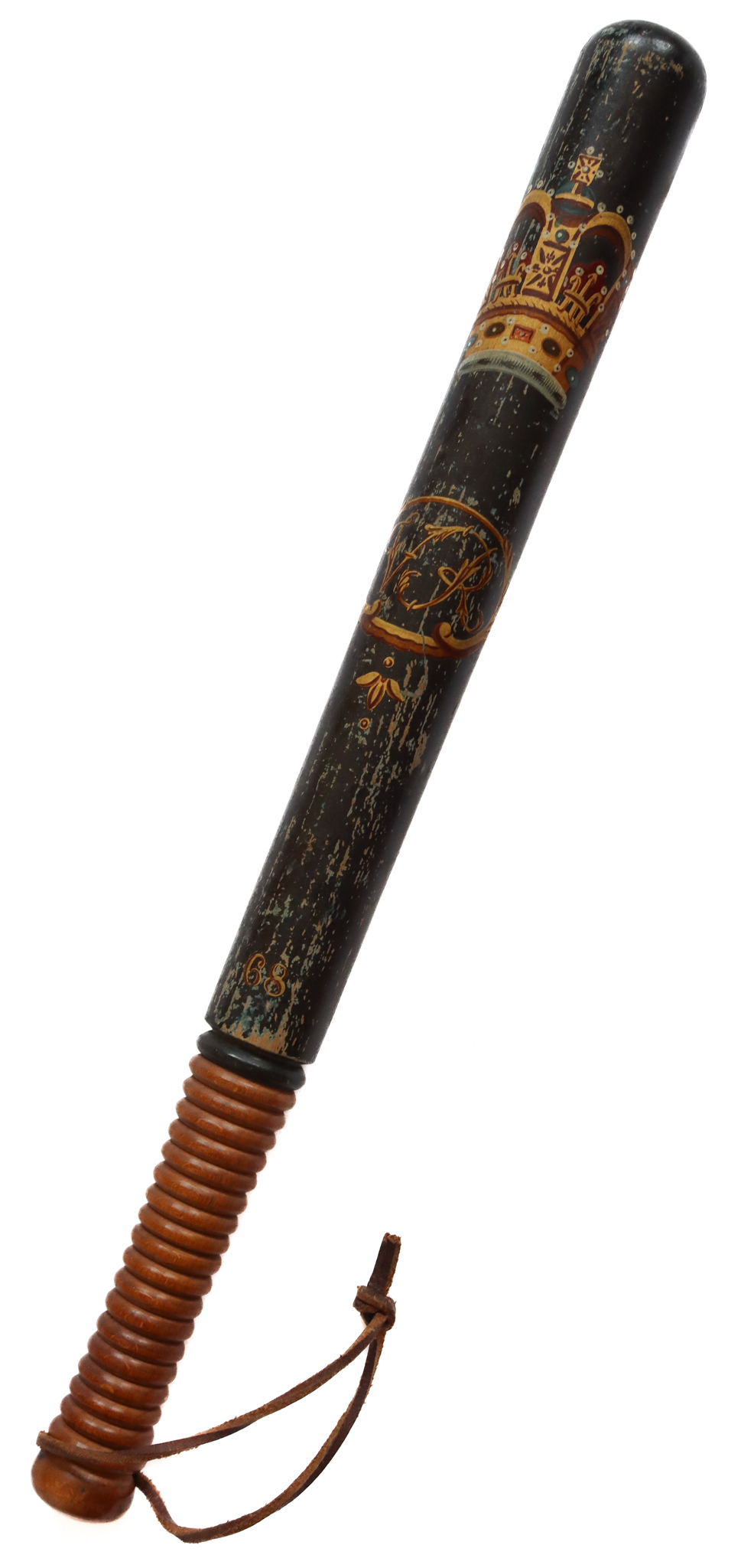 Victorian Hand Painted Police Truncheon - No.68