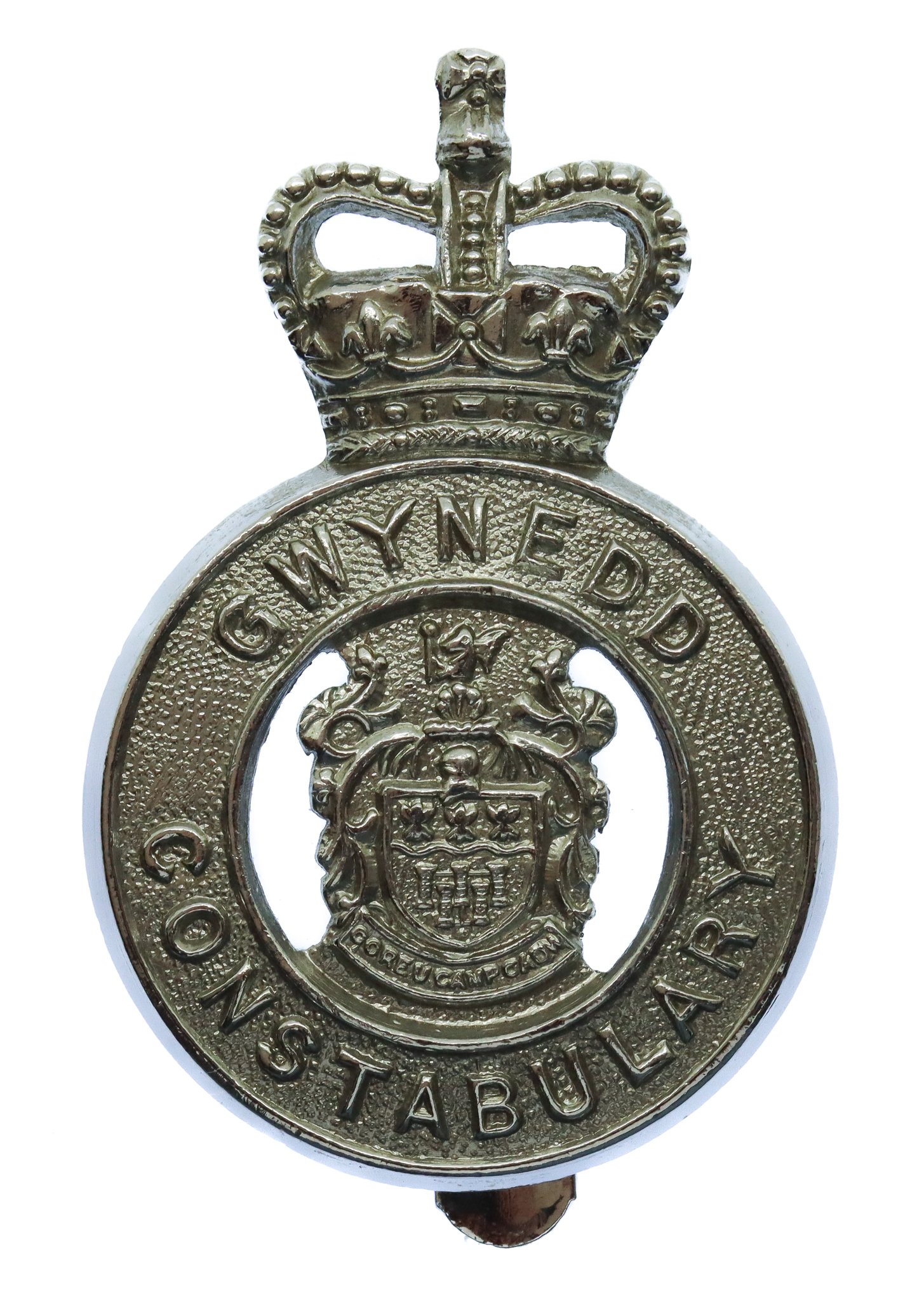 Gwynedd Constabulary Cap Badge - Queen's Crown