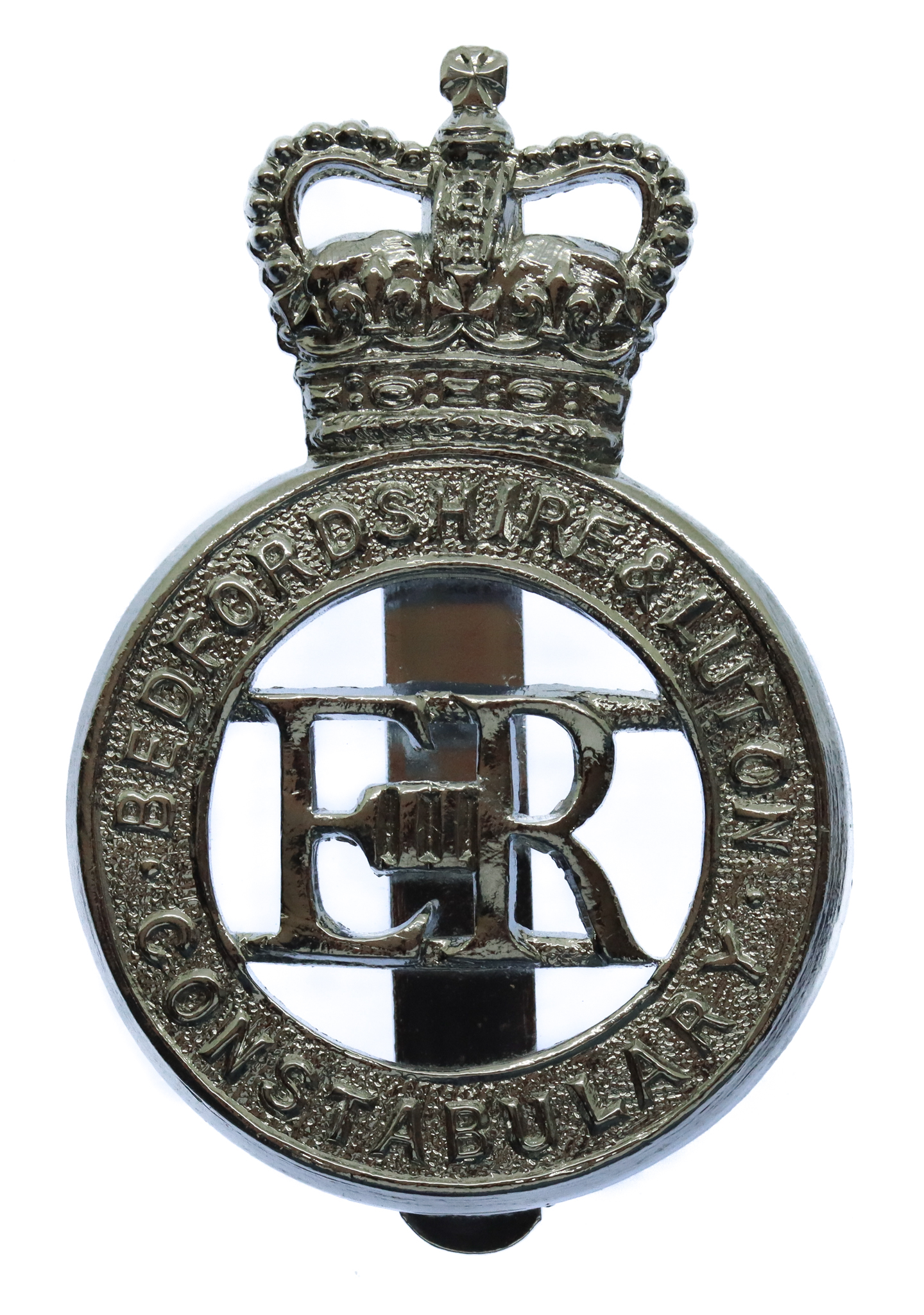 Bedfordshire & Luton Constabulary Cap Badge - Queen's Crown
