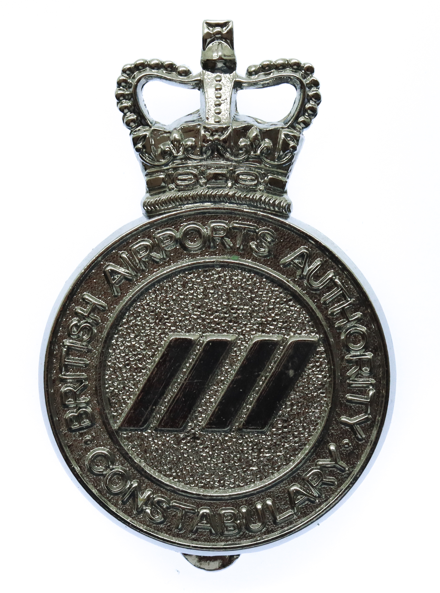British Airports Authority Constabulary Cap Badge - Queen's Crown