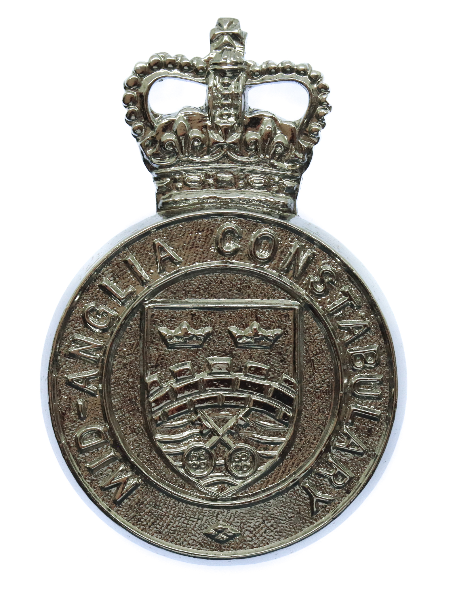 Mid-Anglia Constabulary Cap Badge - Queen's Crown