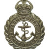 Admiralty Constabulary White Metal Cap Badge - King's Crown