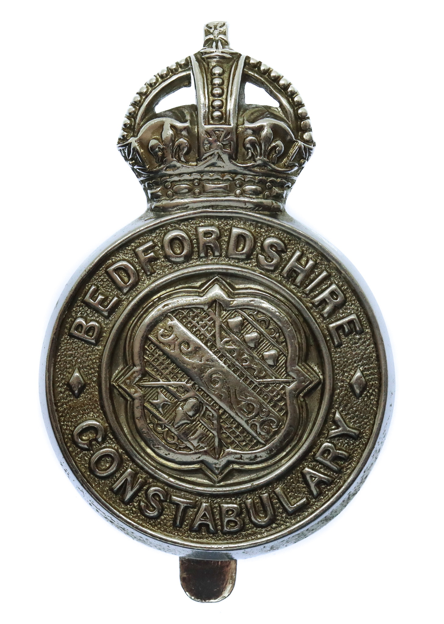 Bedfordshire Constabulary Cap Badge - King's Crown