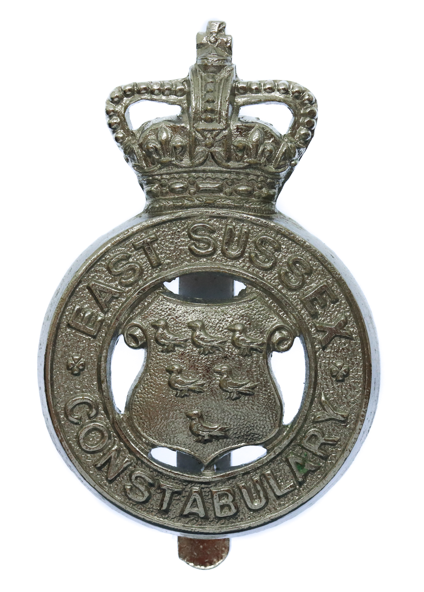 East Sussex Constabulary Cap Badge - Queen's Crown