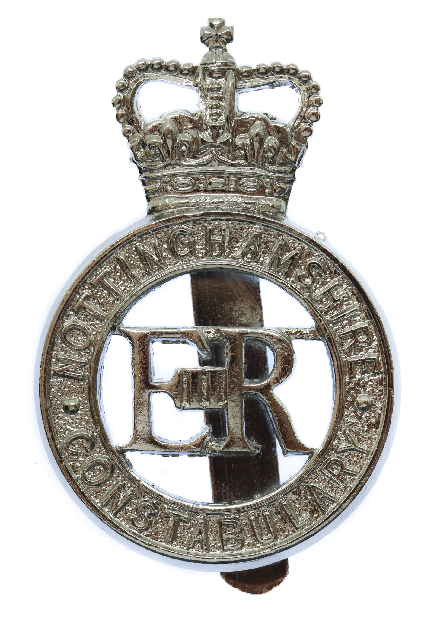 Nottinghamshire Constabulary Cap Badge - Queen's Crown