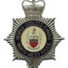 North Wales Police (Heddlu Ggledd Cymru) Enamelled Cap Badge - Queen's Crown