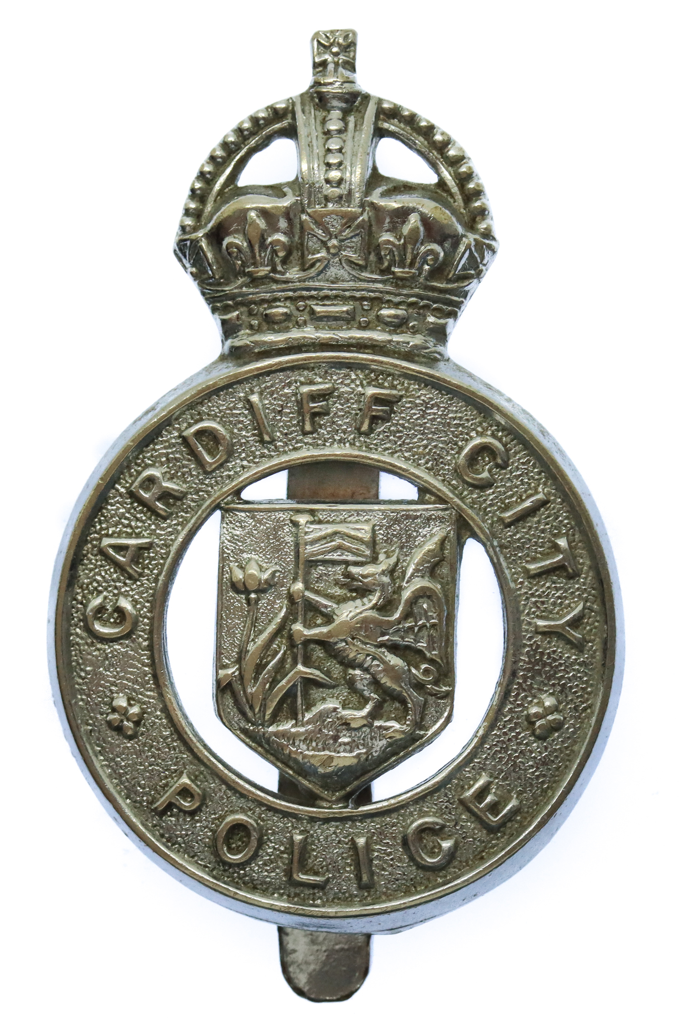 Cardiff City Police Cap Badge - King's Crown