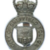 Sheffield City Police Cap Badge - Queen's Crown