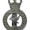 Liverpool City Police Cap Badge - Queen's Crown