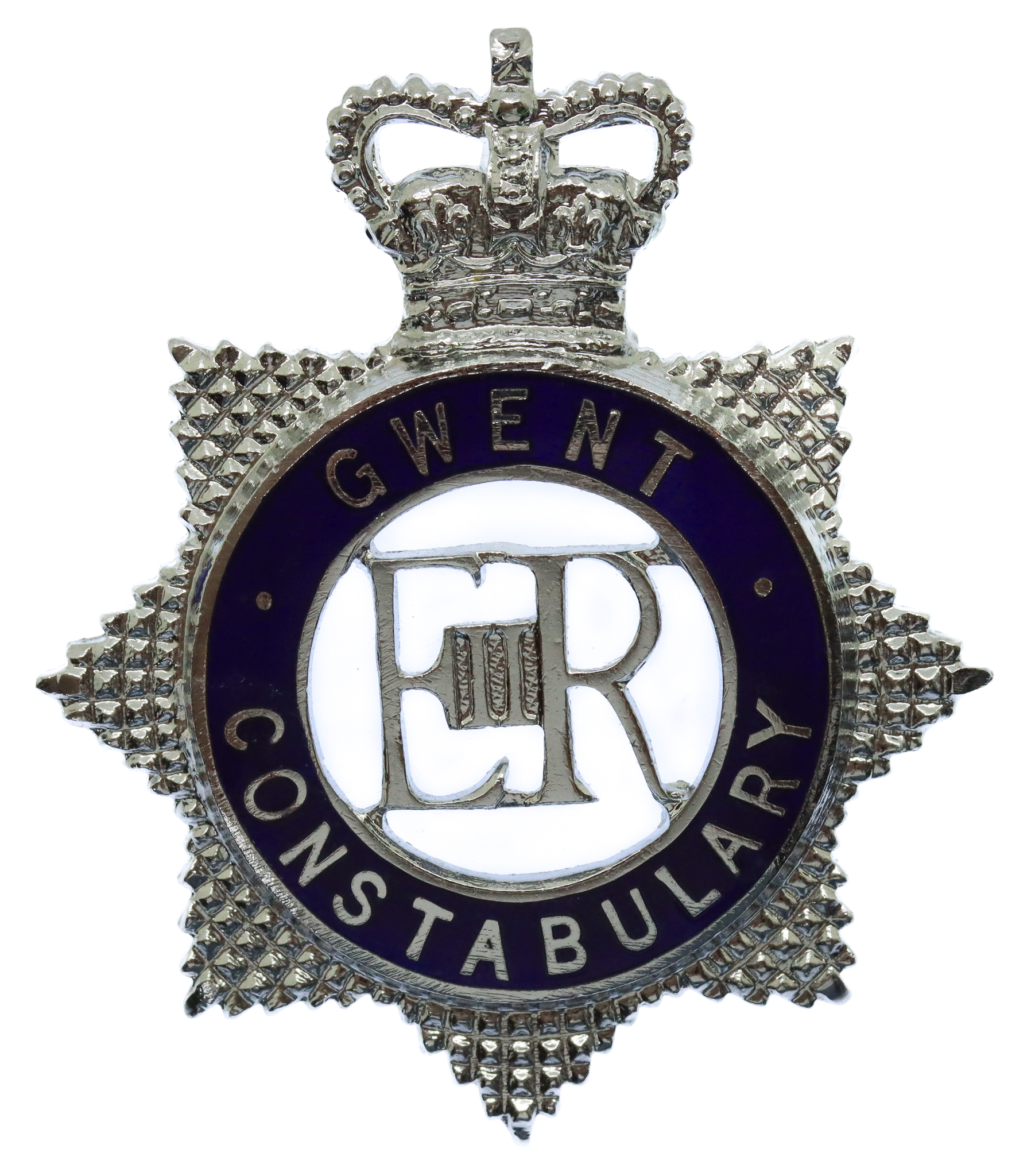 Gwent Constabulary Senior Officer's Enamelled Cap Badge - Queen's Crown