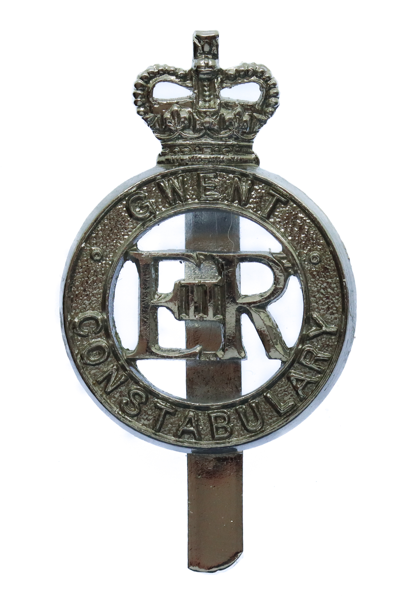 Gwent Constabulary Small Size Cap Badge - Queen's Crown