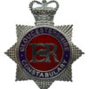 Gloucestershire Constabulary Enamelled Cap Badge - Queen's Crown
