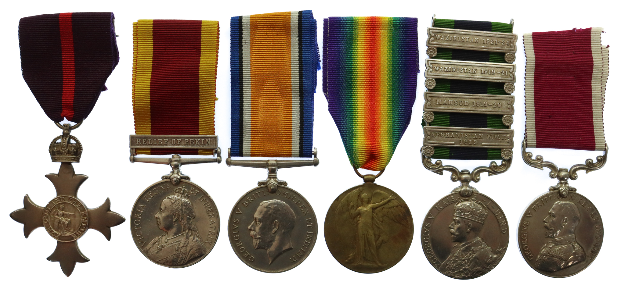 'Waziristan 1923-24' MBE (Military), China Medal (Relief of Pekin), WW1, IGS (4 Clasps) and LS&GC Medal Group of Six - Major M. J. Dolan, Royal Engineers and Sappers and Miners