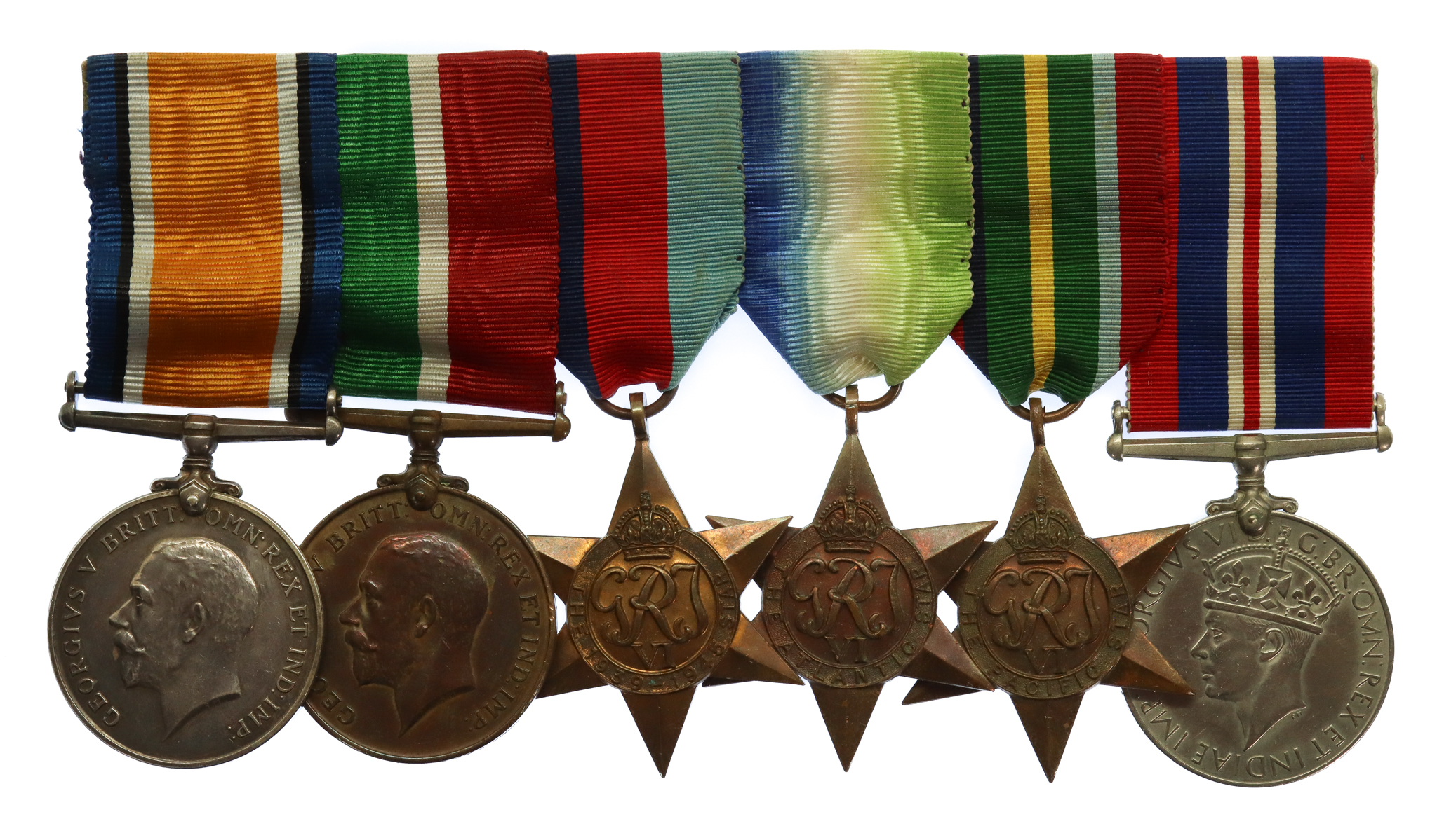 WW1 and WW2 Merchant Navy Medal Group of Six - Merchant Seaman Albert Knott