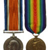 WW1 British War & Victory Medal Pair - Pte. A. Lawson, Royal Highlanders (Black Watch) - Twice Wounded