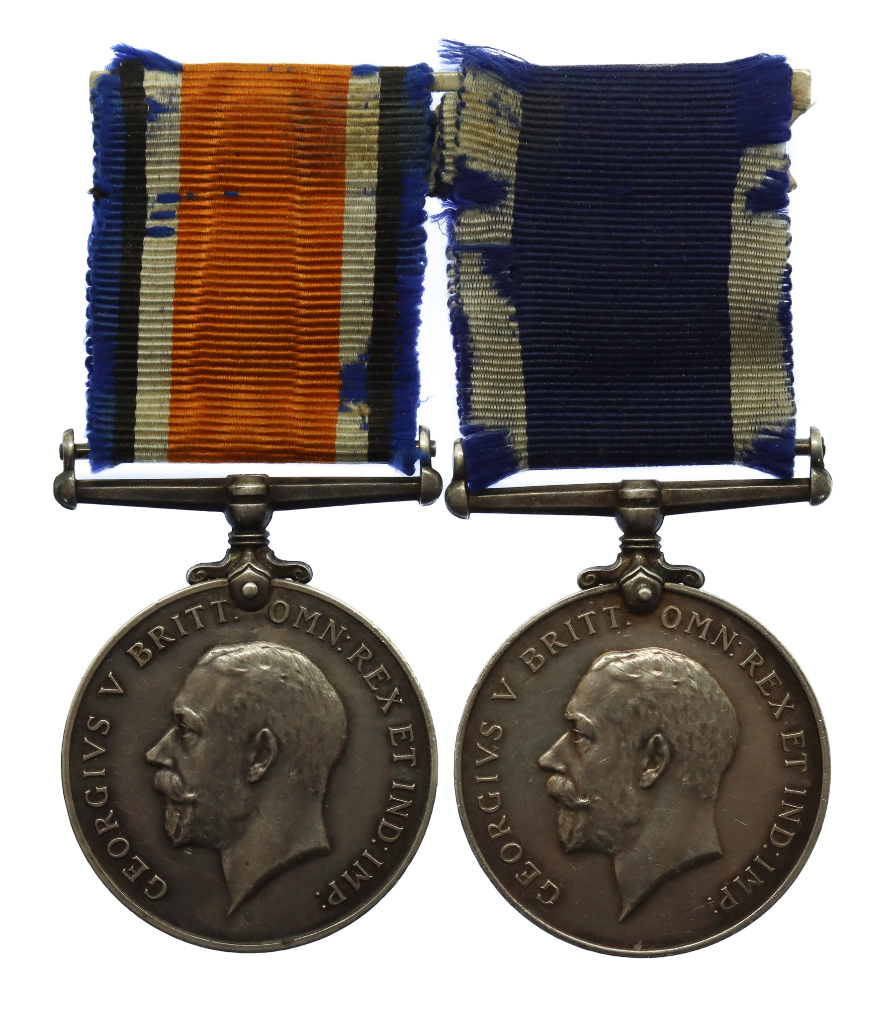 WW1 British War Medal & Royal Navy Long Service & Good Conduct Medal Pair - ERA. F.S. Kelleway, Royal Navy