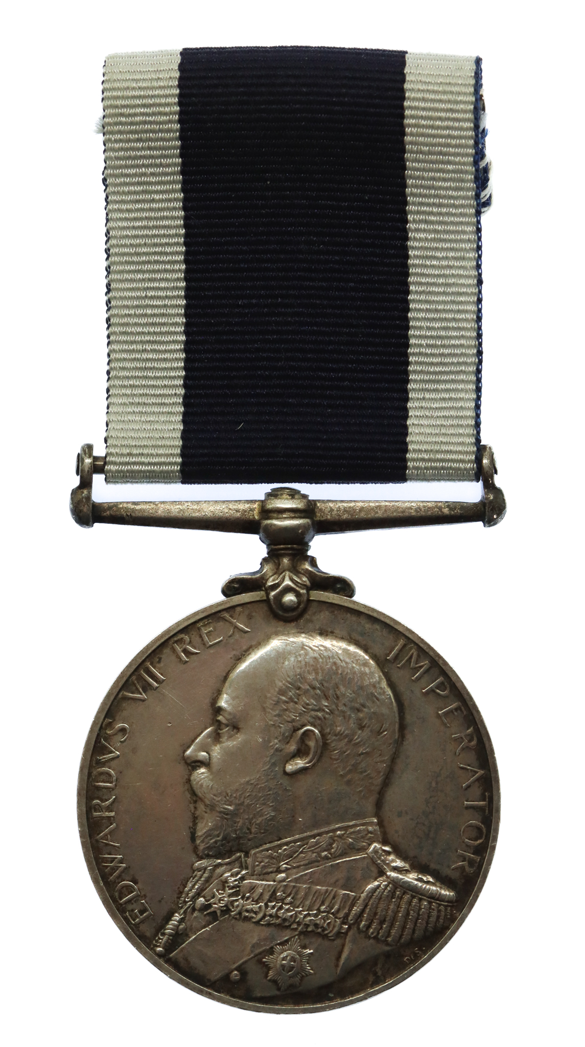 Edward VII Royal Navy Long Service & Good Conduct Medal - CERA 1st Cl. E.B. Guard, Royal Navy, HMS Vivid
