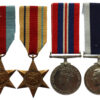 WW2 and Royal Navy Long Service & Good Conduct Medal Group of Four - Petty Officer F.J. Crossman, Royal Navy, HMS Urley