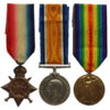 WW1 1914-15 Star Medal Trio - Pte. H. Allen, Argyll & Sutherland Highlanders
