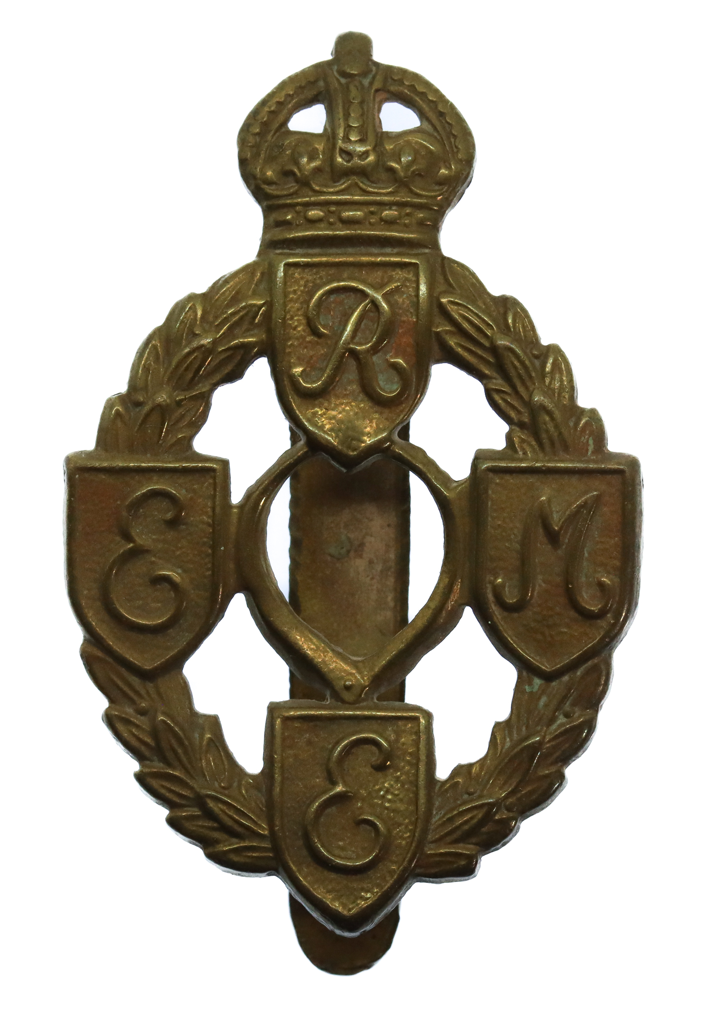 Royal Electrical & Mechanical Engineers (R.E.M.E.) Cap Badge - King's Crown 