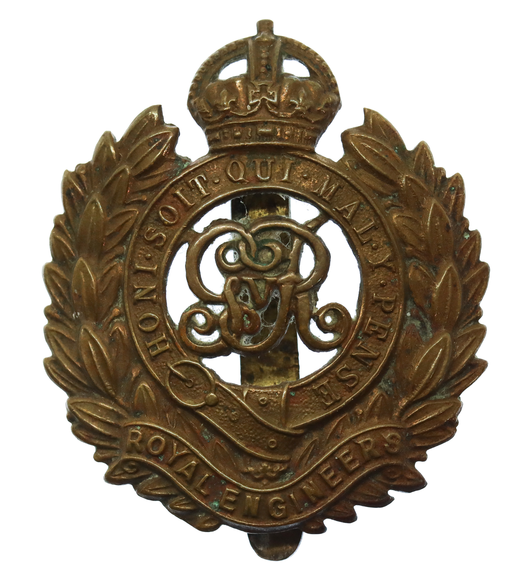 George V Royal Engineers Cap Badge