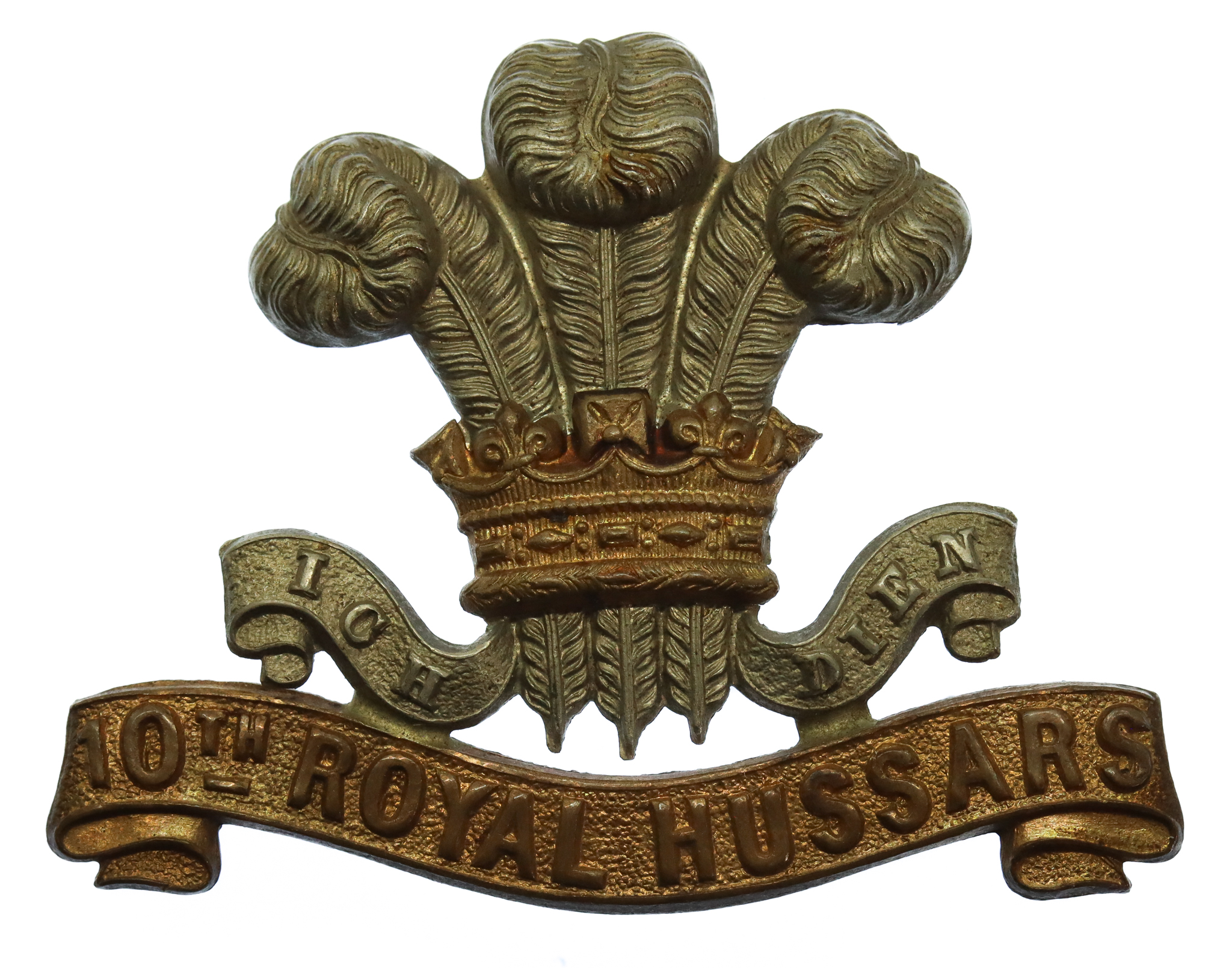 Victorian/Edwardian 10th Royal Hussars Cap Badge