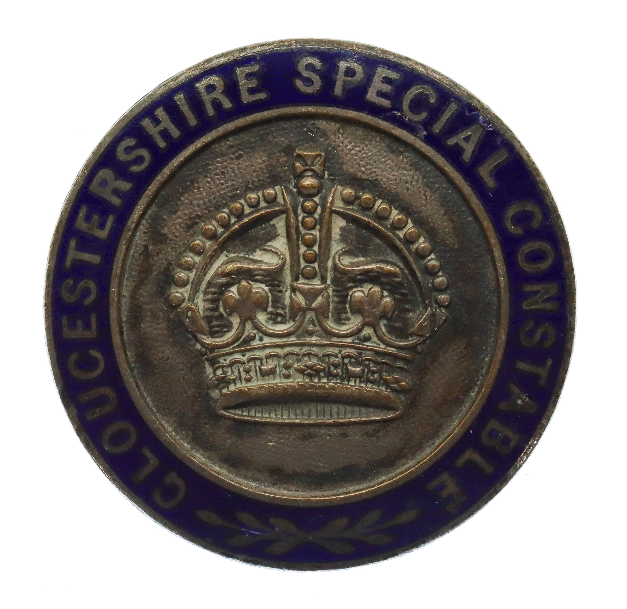 Gloucestershire Special Constable Enamelled Lapel Badge - King's Crown