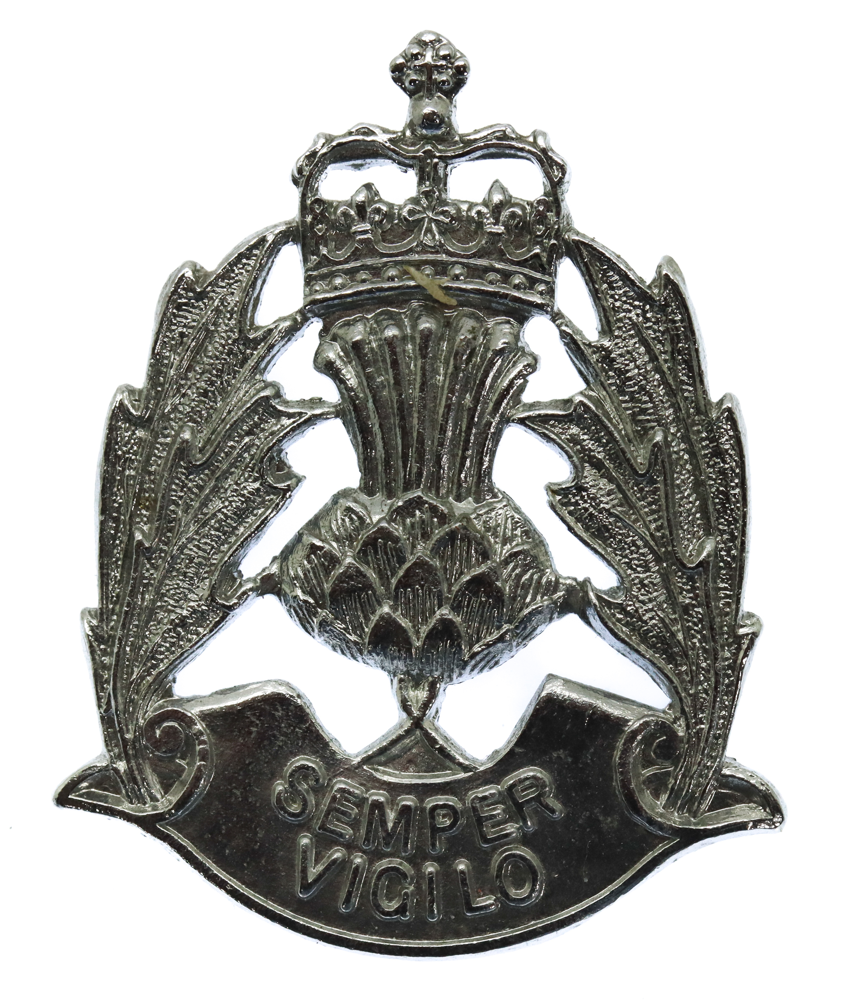 Scottish Police Forces Cap Badge - Queen's Crown