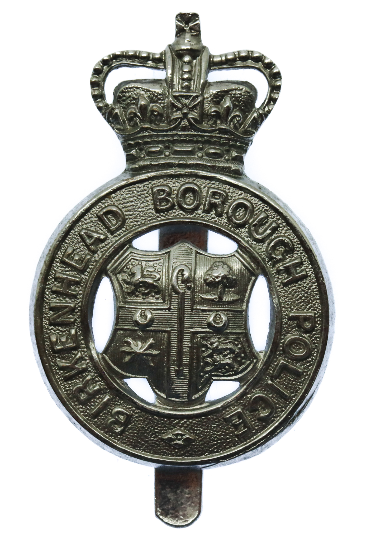 Birkenhead Borough Police Cap Badge - Queen's Crown