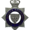 West Sussex Constabulary Senior Officer's Enamelled Cap Badge - Queen's Crown