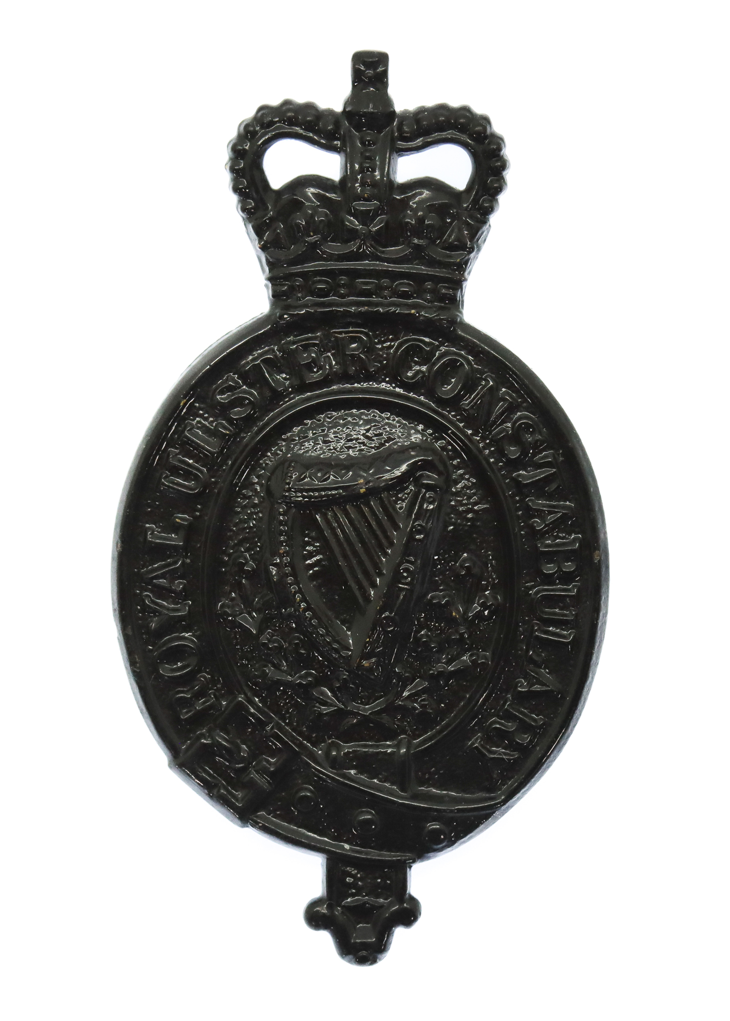 Royal Ulster Constabulary (R.U.C.) Helmet Plate - Queen's Crown