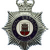 Royal Gibraltar Police Enamelled Helmet Plate - Queen's Crown