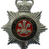 Dyfed-Powys Heddlu Police Enamelled Helmet Plate - Queen's Crown