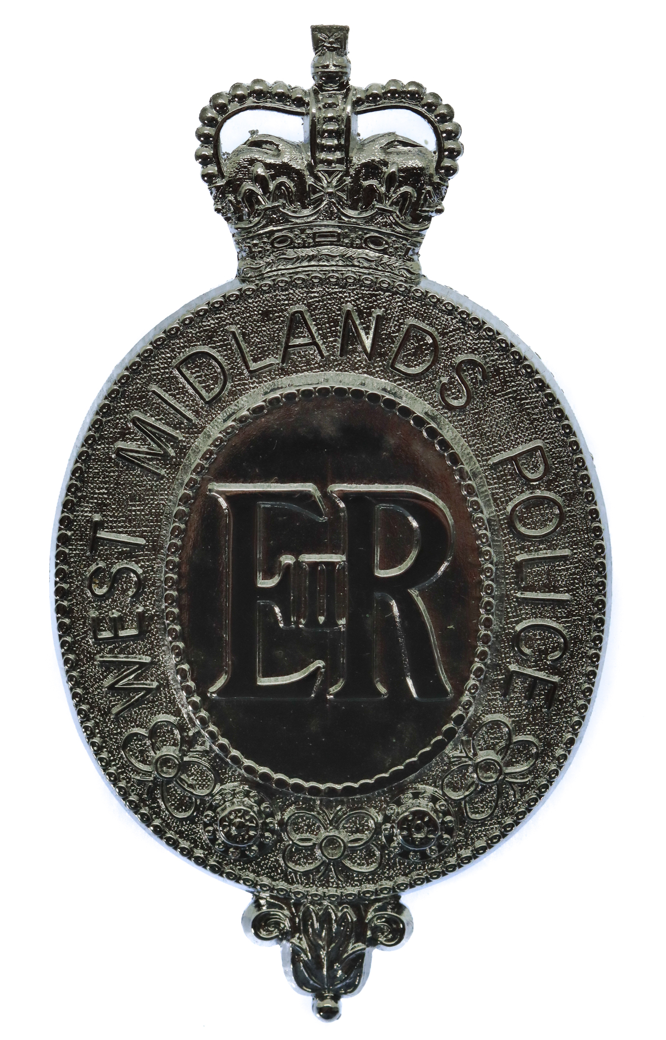 West Midlands Police Mounted Branch Helmet Plate - Queen's Crown