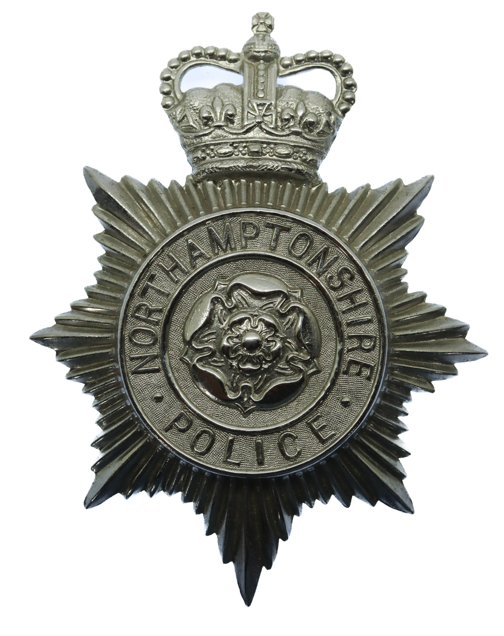 Northamptonshire Police Helmet Plate - Queen's Crown