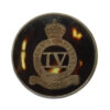 WW2 4th Queen's Own Hussars 1940 Hallmarked Silver & Tortoiseshell Sweetheart Brooch